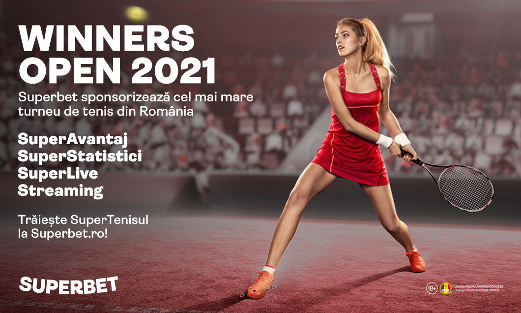 (P) Superbet sponsorizează cel mai mare turneu de tenis din România! Tabloul complet pentru Winners Open 2021