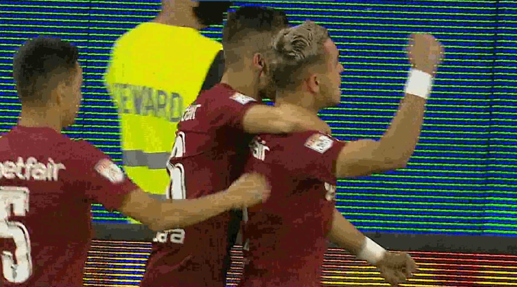 Explozie de bucurie în Gruia. Cum a deschis scorul CFR Cluj în meciul cu Young Boys