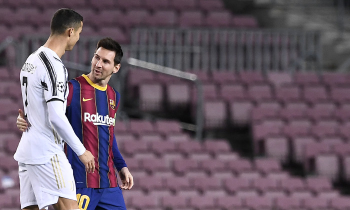 Lionel Messi și Cristiano Ronaldo, în timpul unui meci Barcelona - Juventus / Foto: Profimedia