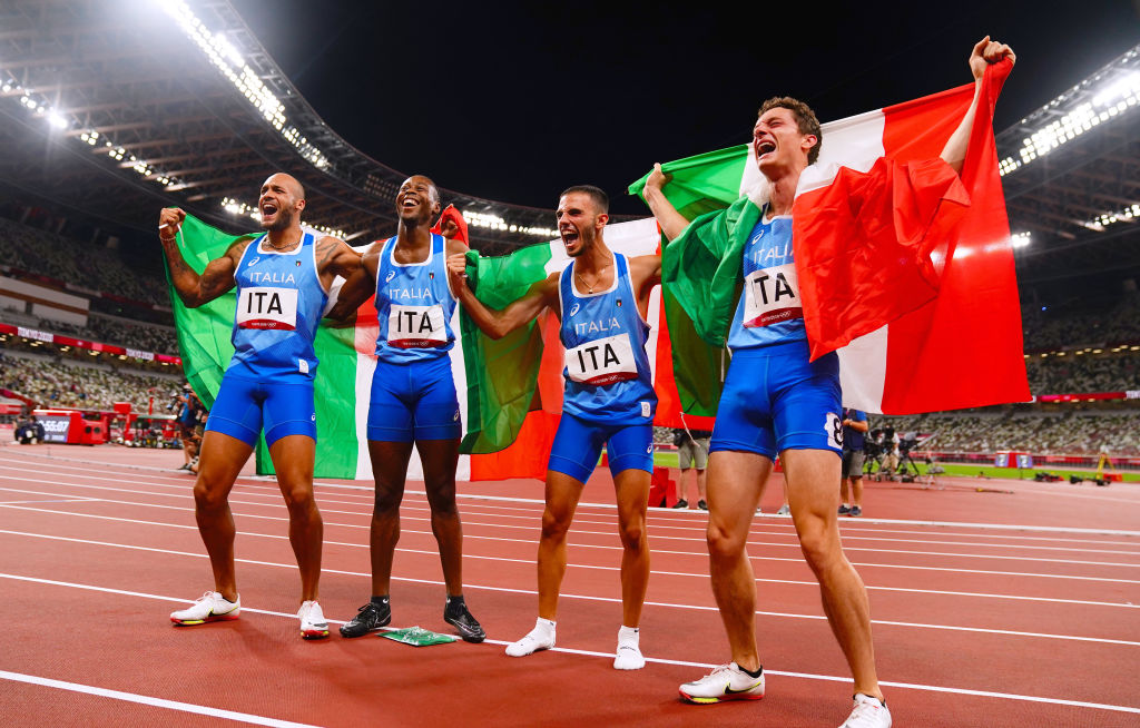 Italia, din nou bestia nera pentru Anglia! S-a cântat ”Notte magiche” la finala masculină de 4x100 metri