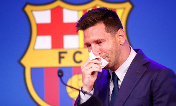 Lionel Messi of Barcelona Press Conference