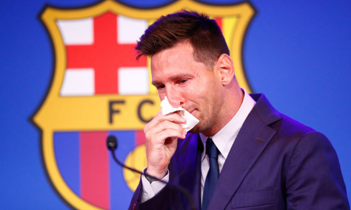 Lionel Messi of Barcelona Press Conference