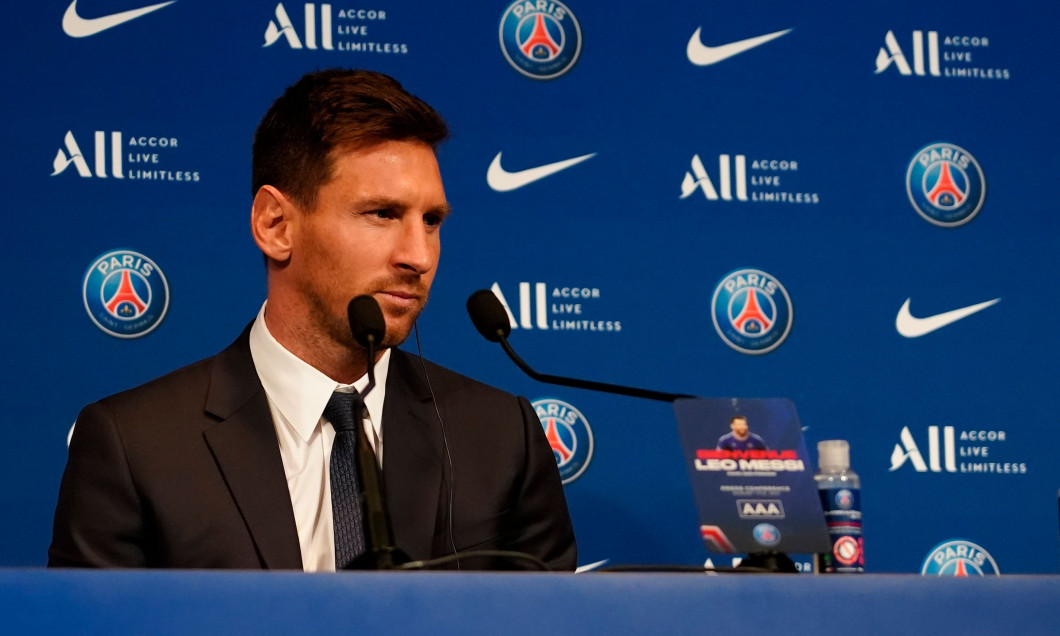 Lionel Messi Press Conference, Football, Parc des Princes, Paris, France - 11 August 2021