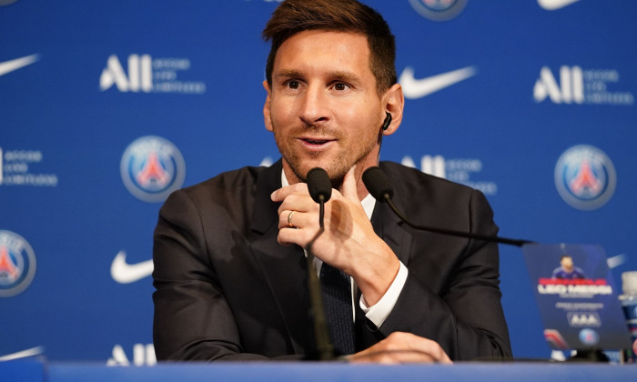 Lionel Messi Press Conference, Football, Parc des Princes, Paris, France - 11 August 2021