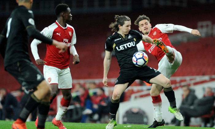 Arsenal U23 v Swansea City U23, Premier League 2, Football, Emirates Stadium, London, UK - 13 Apr 2018