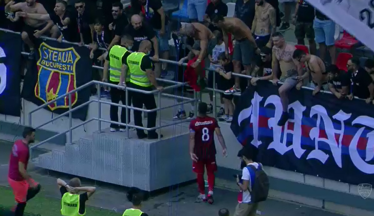 Moment superb după Steaua - Dacia Unirea Brăila: Un tricou ar fi cel mai frumos cadou