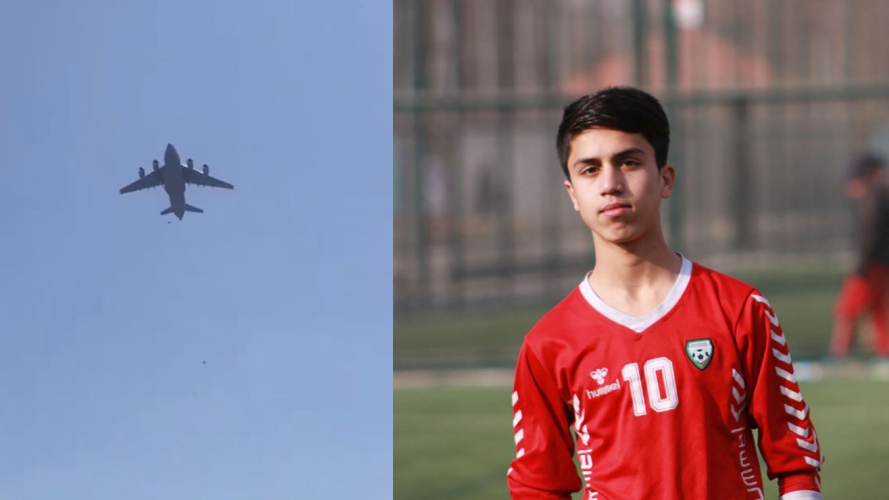 Un tânăr fotbalist a fost strivit de un avion american, la Kabul, în încercarea disperată de a fugi din Afganistan