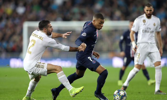 Kylian Mbappe, într-un meci Real Madrid - PSG / Foto: Getty Images