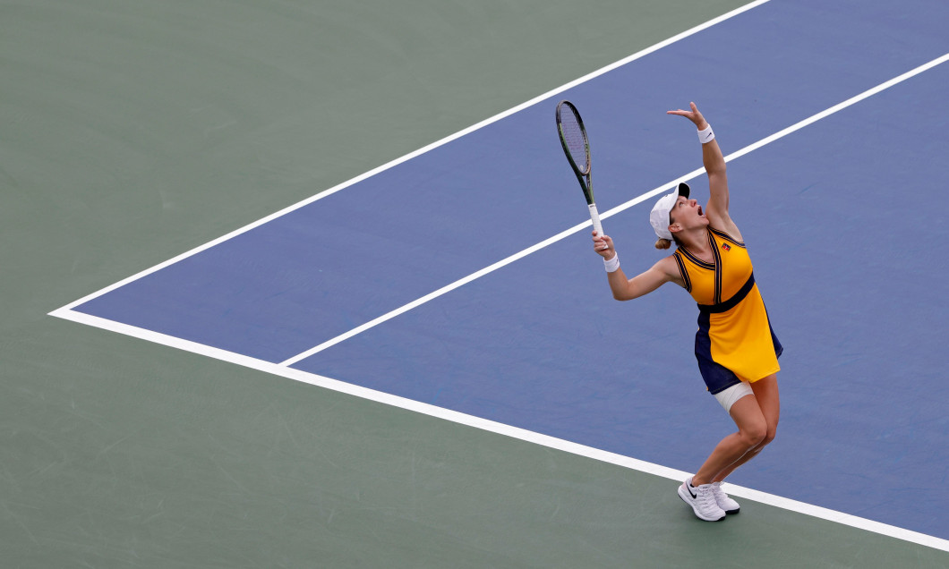 Simona Halep, în meciul cu Camila Giorgi de la US Open / Foto: Profimedia