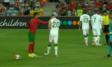 Cristiano Ronaldo, în meciul Portugalia - Irlanda / Foto: Captură Digi Sport