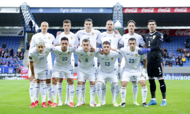 Fotbaliștii naționalei României, înaintea meciului cu Islanda / Foto: FRF.ro