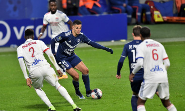 Match de football Ligue 1 Uber Eats Lyon (OL) contre les Girondins de Bordeaux (2-1) ŕ Lyon