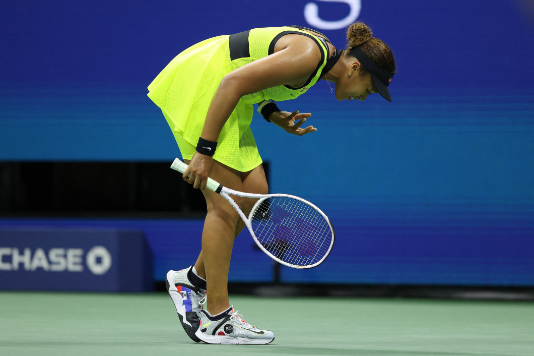 Naomi Osaka, în meciul cu Leylah Fernandez de la US Open / Foto: Profimedia