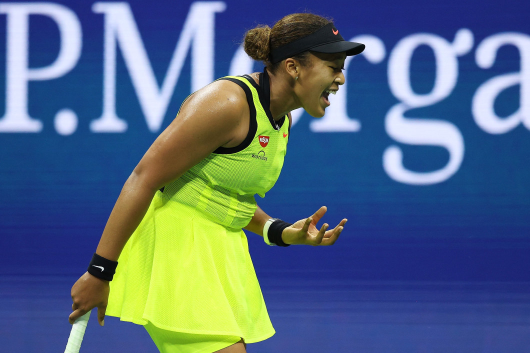Naomi Osaka, în meciul cu Leylah Fernandez de la US Open / Foto: Profimedia