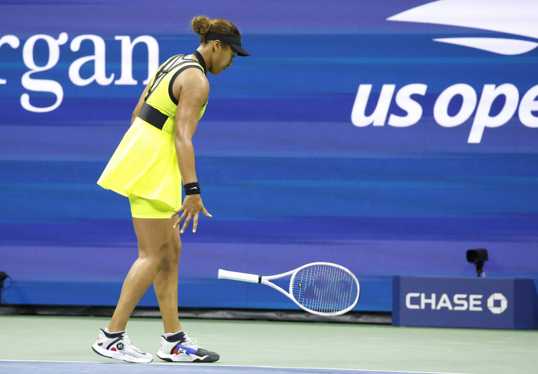 Naomi Osaka, în meciul cu Leylah Fernandez de la US Open / Foto: Profimedia