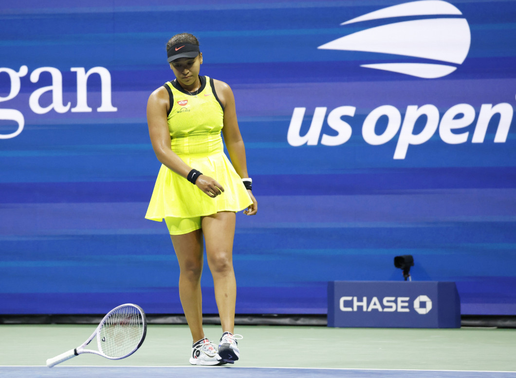 Naomi Osaka, în meciul cu Leylah Fernandez de la US Open / Foto: Profimedia