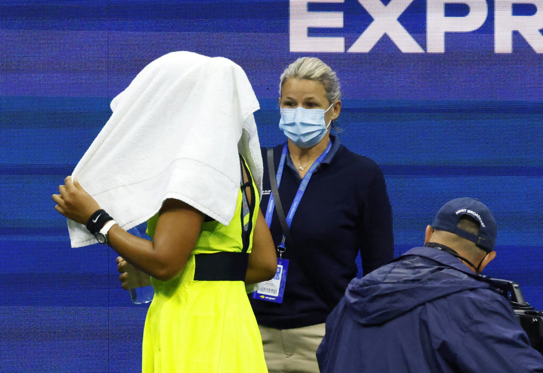 Naomi Osaka, în meciul cu Leylah Fernandez de la US Open / Foto: Profimedia