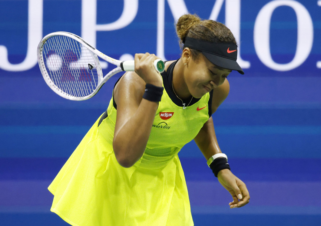 Naomi Osaka, în meciul cu Leylah Fernandez de la US Open / Foto: Profimedia