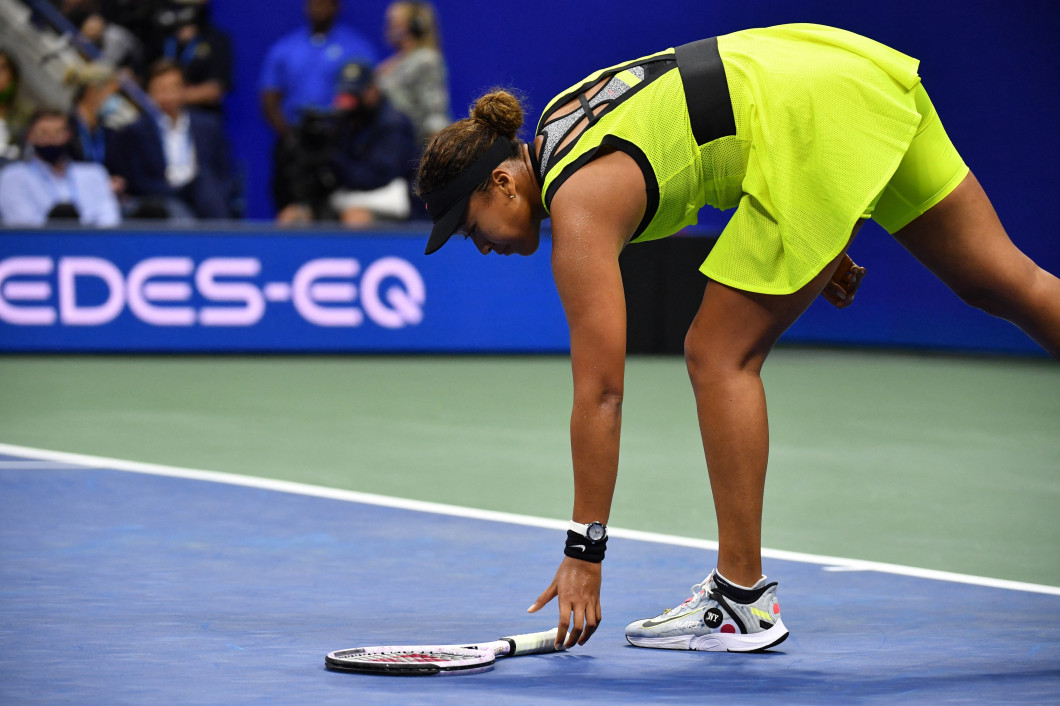 Naomi Osaka, în meciul cu Leylah Fernandez de la US Open / Foto: Profimedia