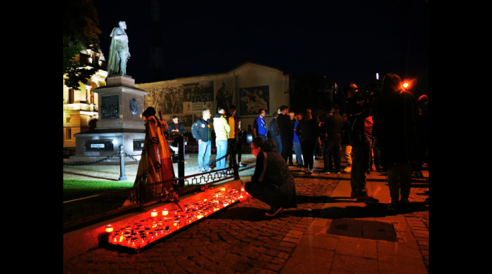 Omagiu adus lui Adrian Răspopa la Iași / Foto: Facebook @iasirally.ro