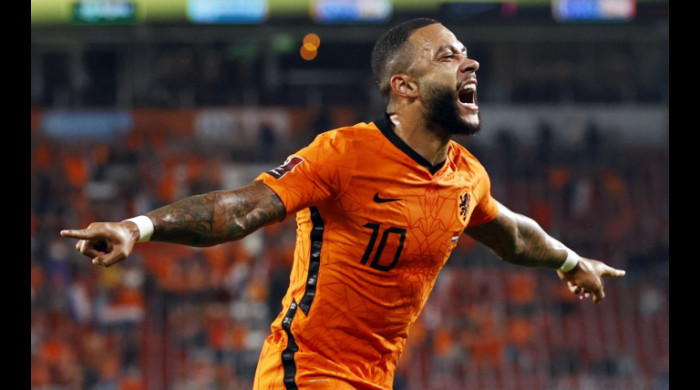 Memphis Depay a fost omul meciului Olanda - Muntenegru / Foto: Profimedia