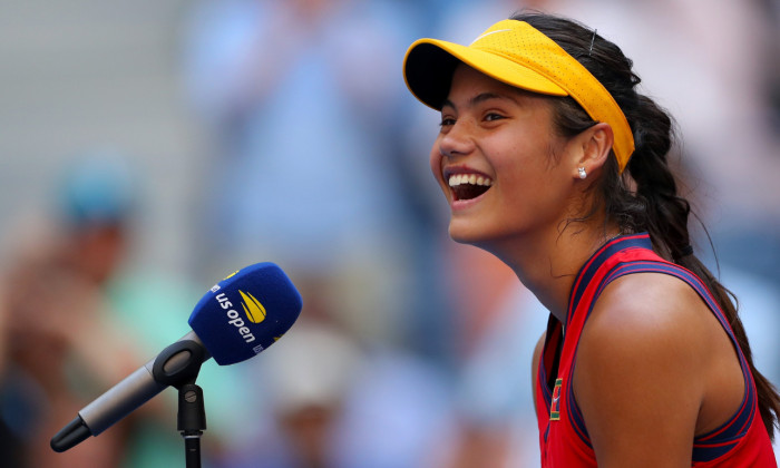 Emma Răducanu, după meciul cu Shelby Rogers de la US Open / Foto: Profimedia