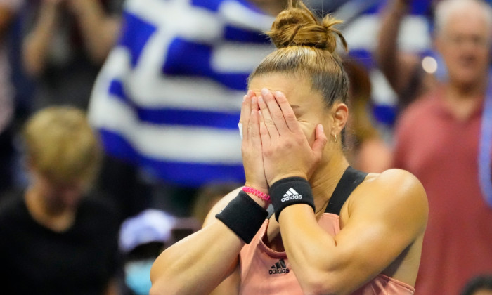 Maria Sakkari, după victoria cu Bianca Andreescu / Foto: Profimedia