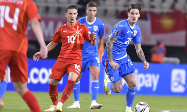 FOTBAL:MACEDONIA DE NORD-ROMANIA, PRELIMINARIILE CM 2022 (8.09.2021)