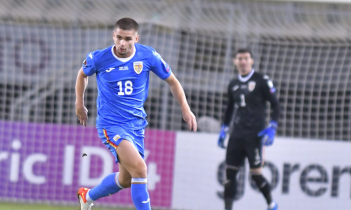 Răzvan Marin, în partida Macedonia de Nord - România / Foto : Sport Pictures