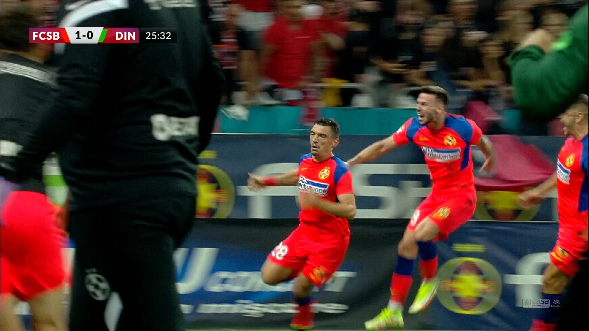 FCSB - Dinamo 4-0, ACUM, Digi Sport 1 | Dezastru în trupa lui Bonetti! O eliminare și patru goluri primite în prima repriză