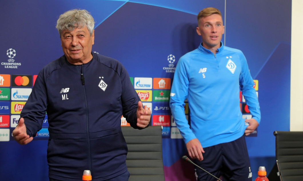 News conference of Mircea Lucescu and Serhiy Sydorchuk in Kyiv, Ukraine - 13 Sep 2021