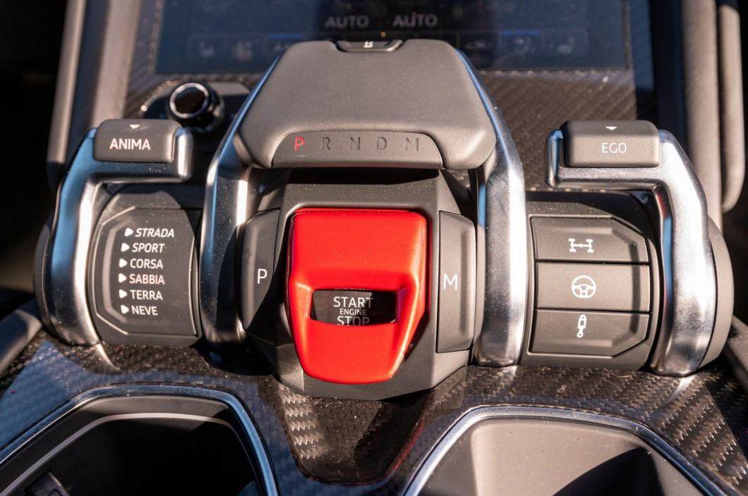 Interior of a Lamborghini Urus SUV photographed in the evening sunshine at Llangynidr, Powys, Wales, UK.
Spec:
4 litre twin turbo V8 engine
0-62 mph 3