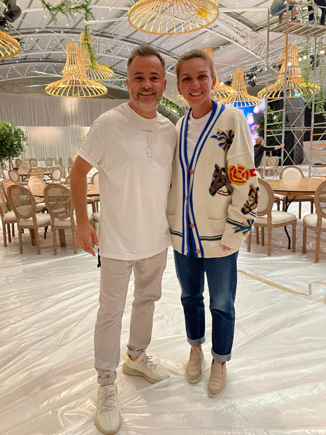 Nicu Bocancea si Simona Halep - pregatiri