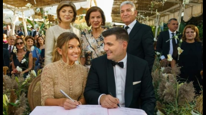 Simona Halep și Toni Iuruc, la cununia civilă / Foto: @simonahalep
