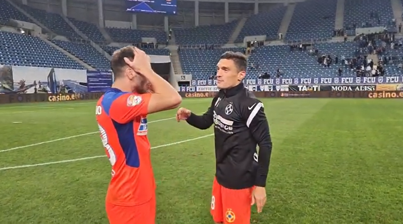 Jucătorii de la FCSB au cântat alături de galerie la final. Keșeru, lecție pentru Cordea pe gazon
