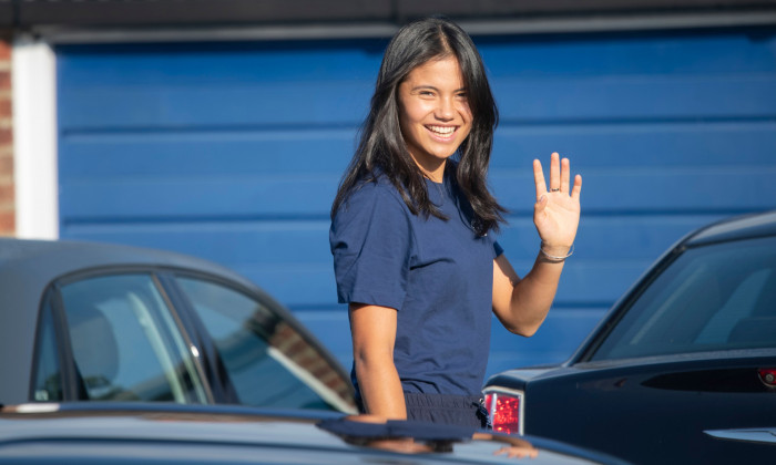 Emma Raducanu reunites with dad on return home to Bromley, UK - 17 Sep 2021