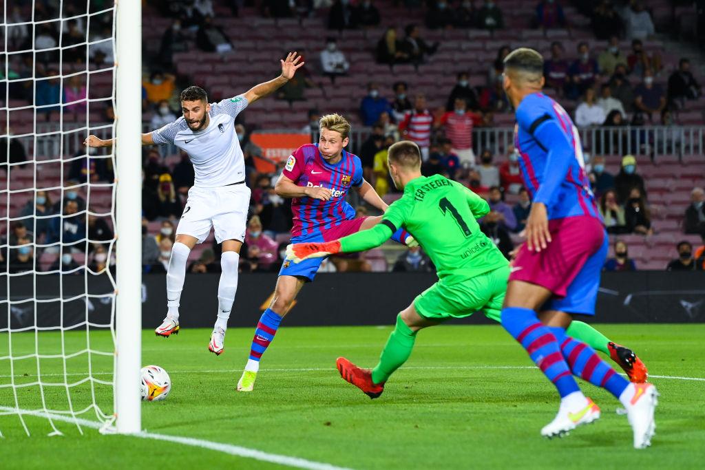 FC Barcelona - Granada 0-1 la pauză. Catalanii au primit gol după 85 de secunde. Puține ocazii pentru gazde