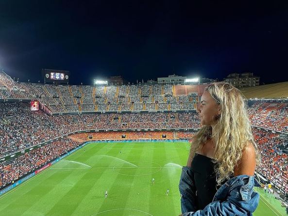 Una dintre cel mai bune jucătoare de tenis din România, în tribune la Valencia-Real Madrid! Cu cine a petrecut după meci