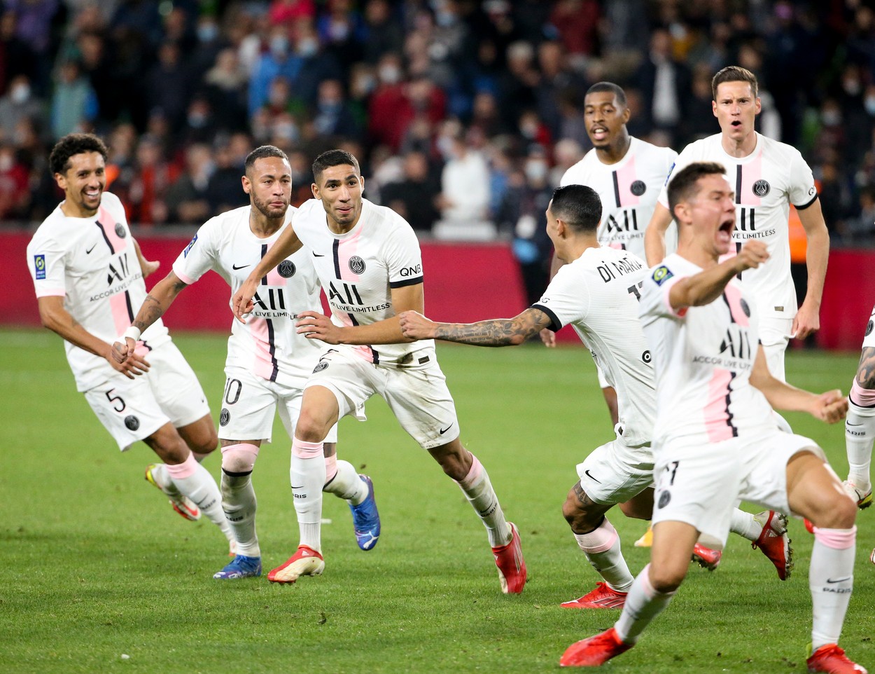 Metz - PSG 1-2. Hakimi, eroul oaspeților! Messi a lipsit