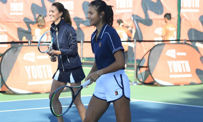 The Duchess of Cambridge visit to National Tennis Centre