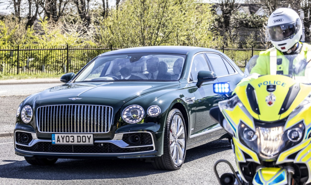 Prince Andrew in new Bentley