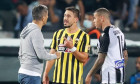 Răzvan Lucescu și Andre Simoes, după PAOK - AEK / Foto: Twitter@footgrec