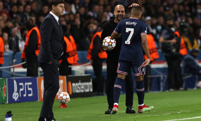 Paris Saint-Germain v Manchester City, UEFA Champions League, Group A football match, Parc des Princes stadium, Paris, France - 28 Sep 2021