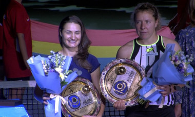 Monica Niculescu și Anna-Lena Friedsam / Foto: Captură Digi Sport