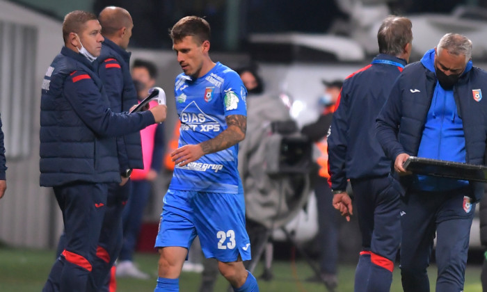 Milan Kocic, după ce a fost eliminat în Chindia - FCSB / Foto: Sport Pictures