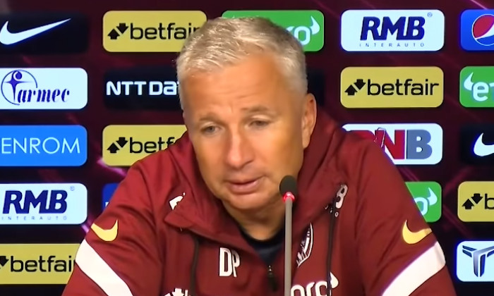 Dan Petrescu, antrenorul de la CFR Cluj / Foto: Captură Youtube@CFR 1907 Official