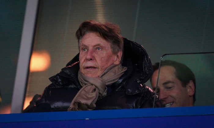 London, UK. 17th Feb, 2020. Israeli Football Agent Pinhas "Pini" Zahavi during the Premier League match between Chelsea and Manchester United at Stamford Bridge, London, England on 17 February 2020. Photo by Andy Rowland. Credit: PRiME Media Images/Alamy