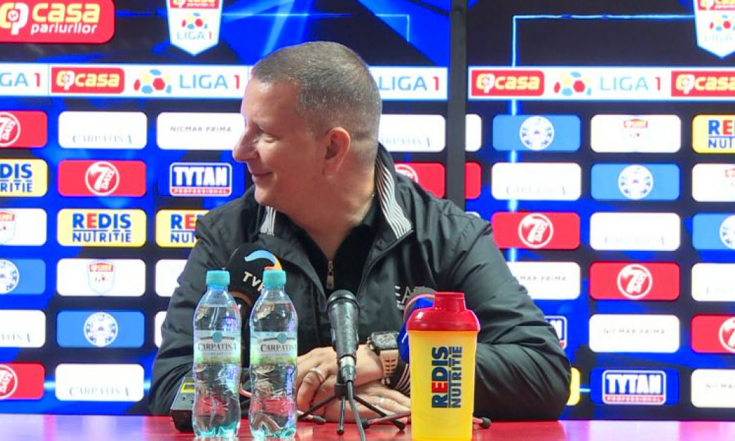 Ionuț Chirilă, în timpul conferințe de presă / Foto: Captură Digi Sport