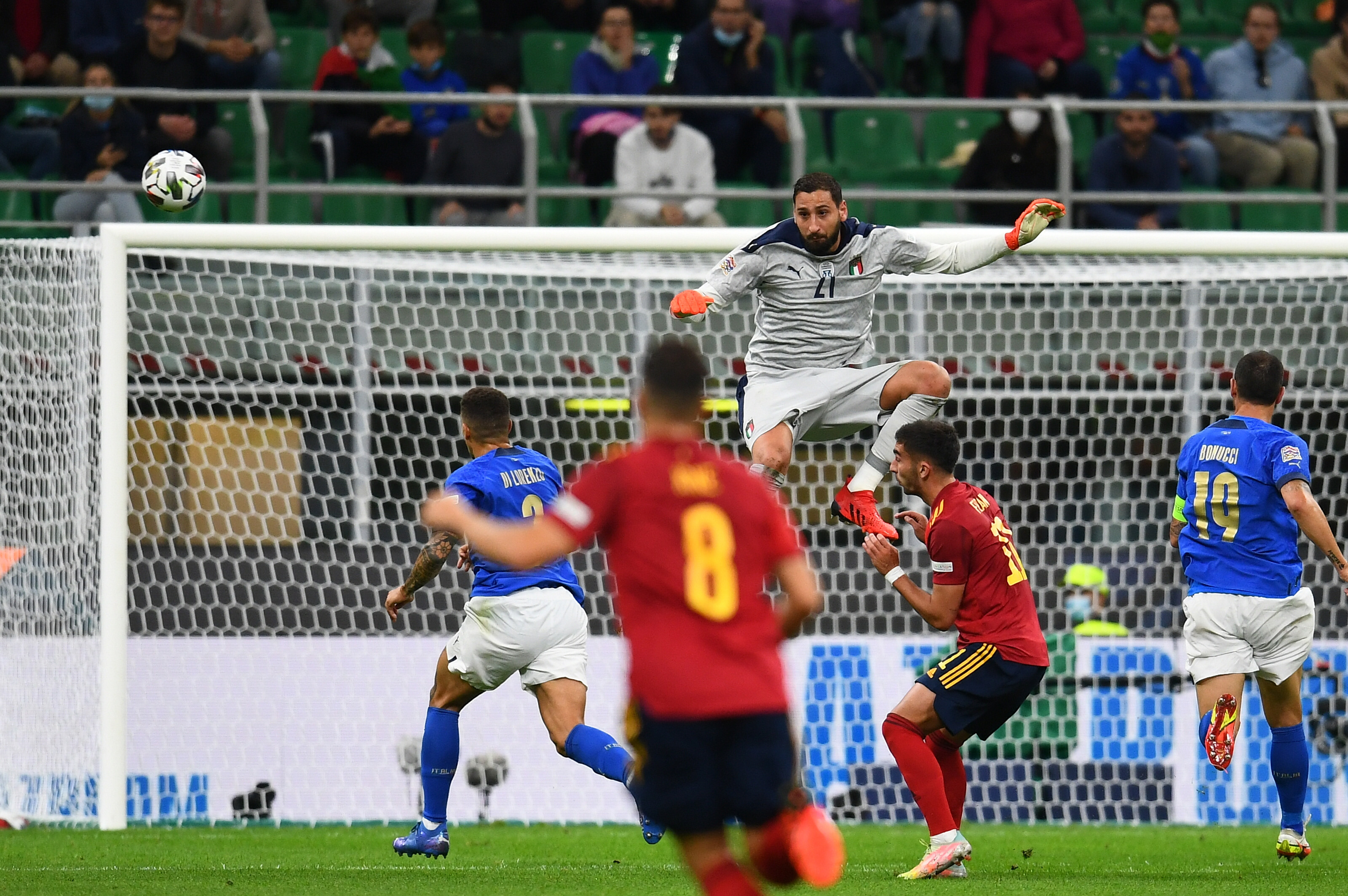 Italia - Spania 0-2, ACUM, pe Digi Sport 1, în semifinalele Ligii Națiunilor. Două bare și ocazii imense. Bonucci, eliminat