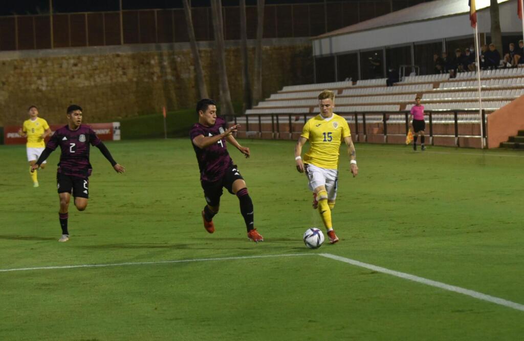 România U21 – Mexic U21, 0-3, ACUM, la Marbella. Gol din penalty în debutul reprizei secunde